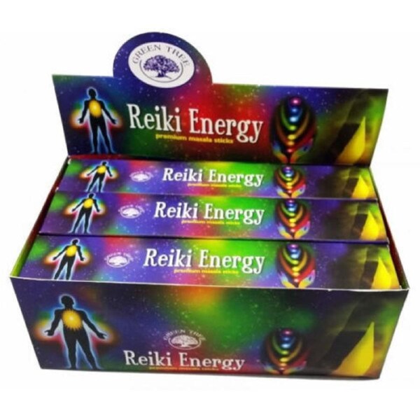 Reiki Energy Green Tree Incense Sticks 180gm (15gm x12 Packets) One Carton