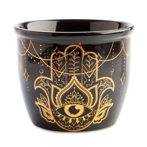 Wild Scents Hamsa Ceramic Smudge Bowl