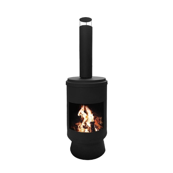 Glasshaus Co. Fire Pit Chimney Fireplace Outdoor Camping Portable Patio Heater 105cm