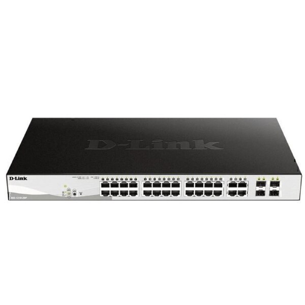 D-Link 28-Port Gigabit Smart Managed PoE Switch with 28 RJ45
