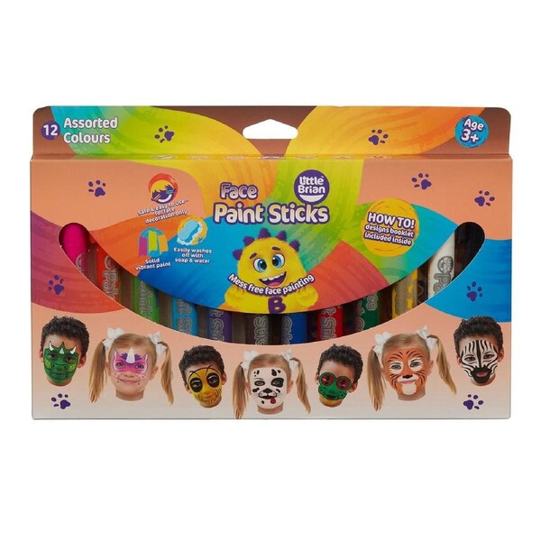 Little Brian - Face Paint Sticks Classic 12 Pk
