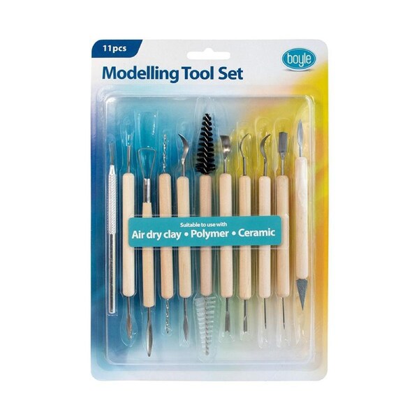 11pc Boyle 28.4cm Modelling Tool Set Clay/Ceramic Sculpting/Carving Materials 6+