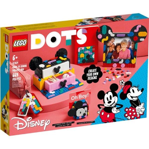 LEGO 41964 - DOTS Mickey Mouse & Minnie Mouse Back-to-School Project Box