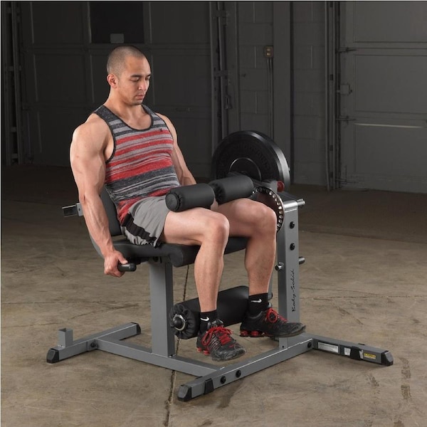 Body-Solid Cam Series Seated Leg Extension & Curl Machine (Black Finish)