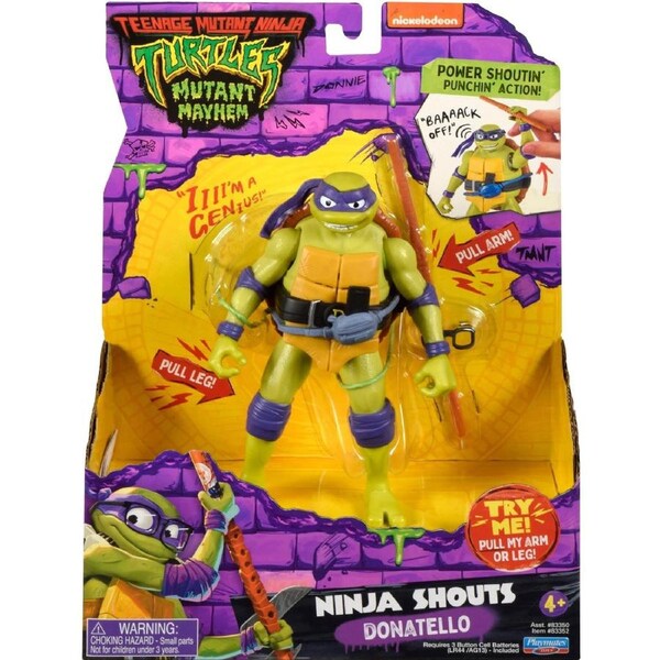 TMNT Teenage Mutant Ninja Turtles Mutant Mayhem Ninja Shouts Action Figure - Donatello