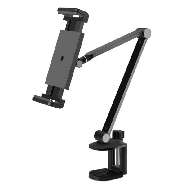 TODO Aluminium Foldable Tablet Stand Mount Clamp Holder Bracket iPhone iPad 4.7" - 12.9"
