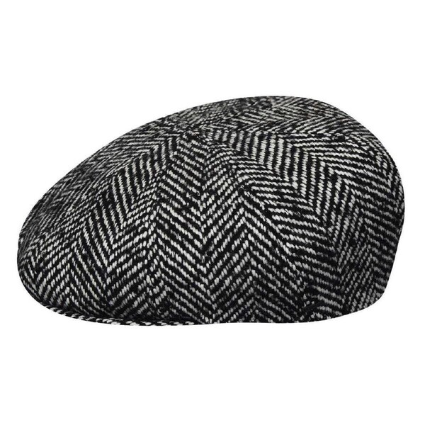 Bailey Mens Kufell Newsboy Cap Good For Autumn/Winter Season - Black L