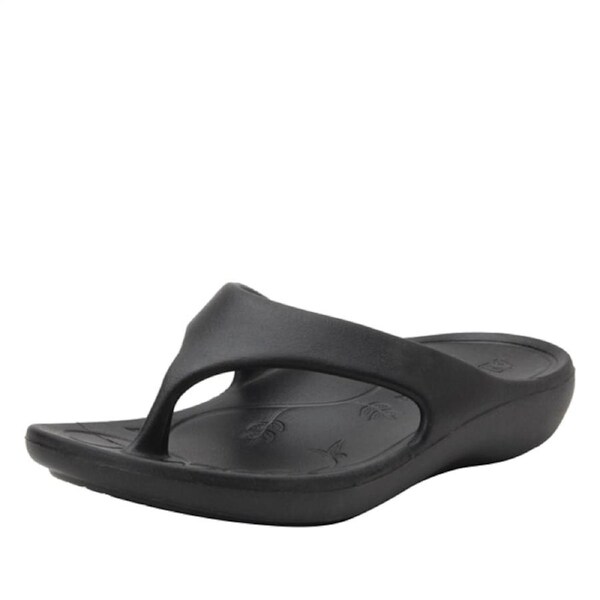 Alegria Womens ODE Thongs Flip Flops Sandals Clog - Black EUR 40