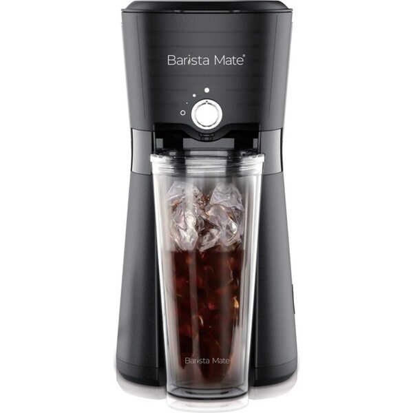 Barista Mate Digital Iced Coffee Maker w/ 10oz, Reusable Cup & Straw Included