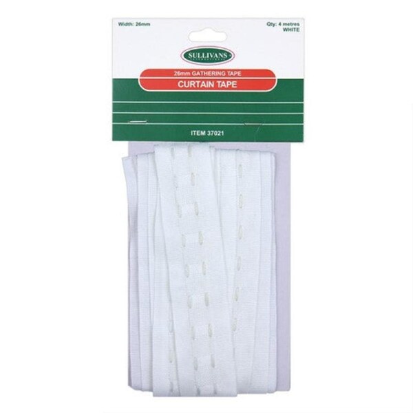 Gathering Curtain Tape - White