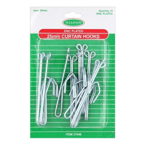 Curtain Hooks - Metal Zinc Plated