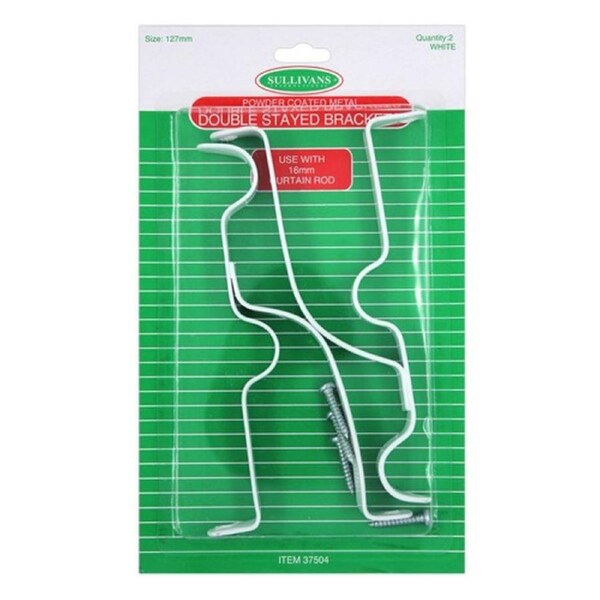 Double Stayed Brackets - White