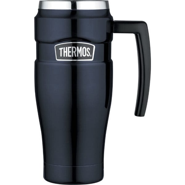 Thermos 470ml Stainless King Vacuum Insulated Travel Mug - Midnight Blue