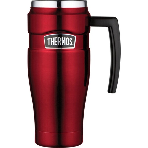 Thermos 470ml Stainless King Vacuum Insulated Travel Mug - Red