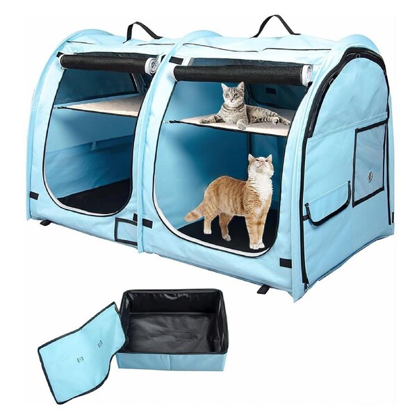 POP UP HOUSE FOR SMALL PETS - BLUE