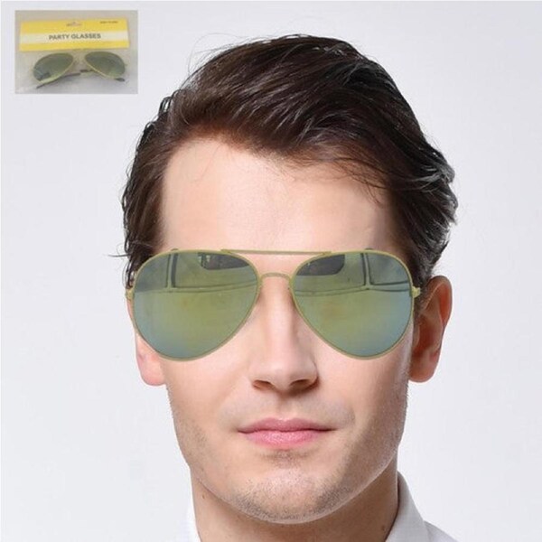 Aviator Party Glasses - Yellow