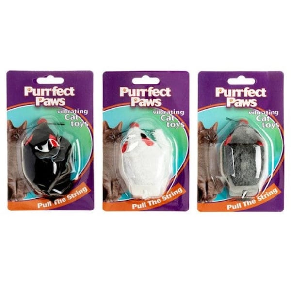 Purrfect Paws - Vibrating Mouse Cat Toy