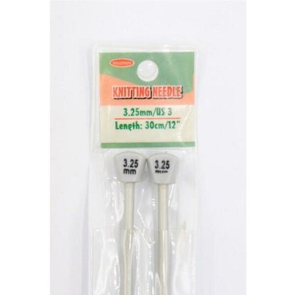 Knitting Needles 30cm - 3.25mm