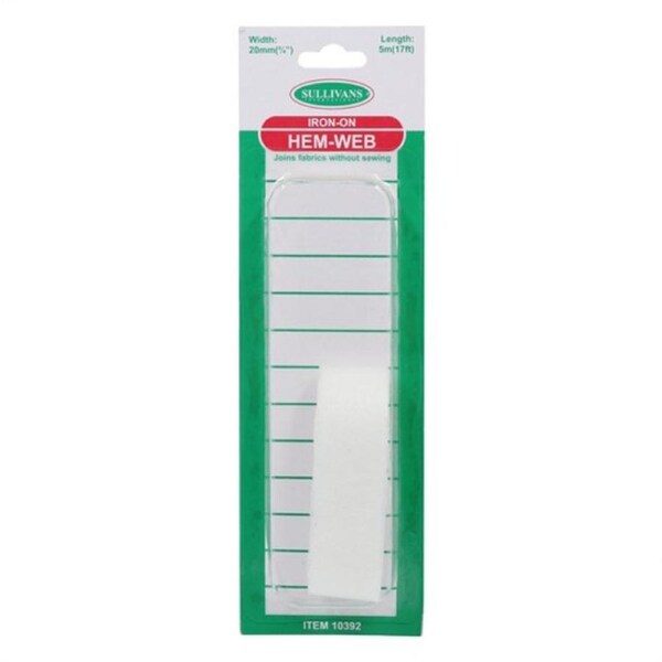 Iron On Hem Web - White