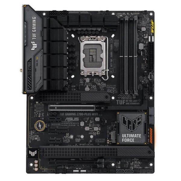 ASUS TUF GAMING Z790-PLUS WIFI Intel LGA1700 ATM Motherboard 128GB, 4xDDR5, PCIe 5.0 x16 slot,4 x M.2 slots,4 x SATA,2.5Gb Ethernet,