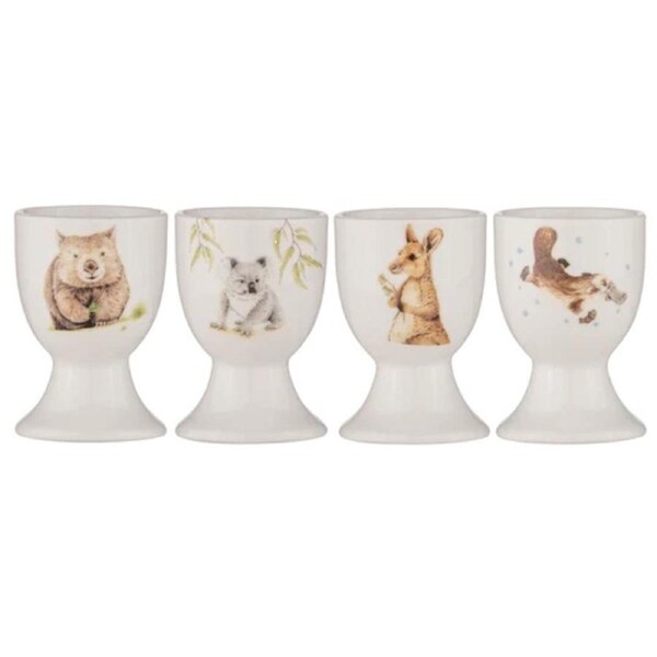 Ashdene Aussie Bush Babies Set 4 Assorted China Eggcups