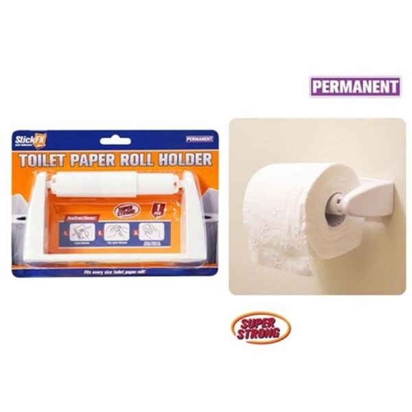 1x Self Adhesive Toilet Roll Holder