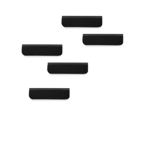 5PK Durable Durafix 6cm Self-Adhesive Magnetic Clip Stationery Organiser Black