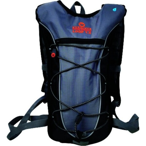 Wildtrak 1.5L Loop Hydration Pack Water/Drink Camping Storage Backpack Bag Grey
