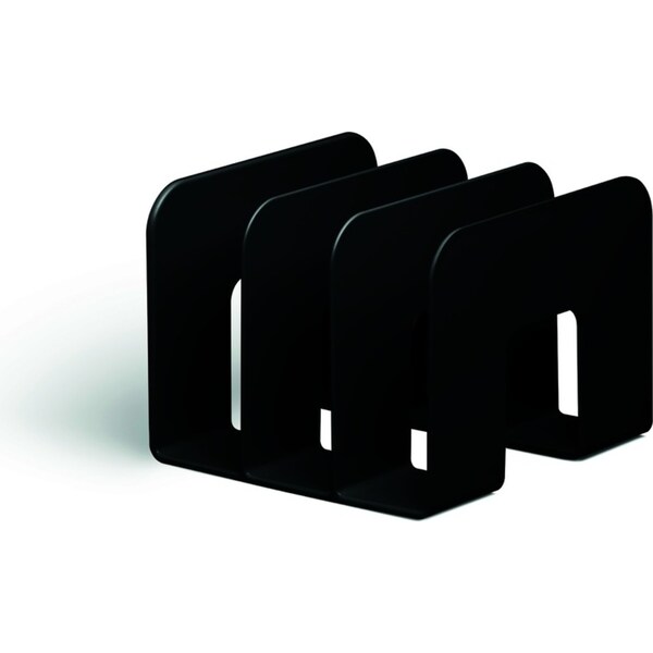 Durable Eco Catalogue/Magazine Stand Storage Organiser Home/Office Shelf Black