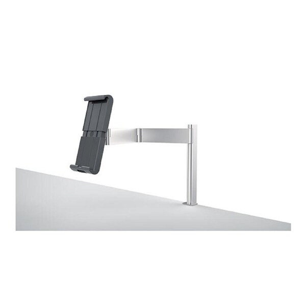 Durable Rotatable Holder Table Mount w/ Clamp For Tablet Home/Office Silver