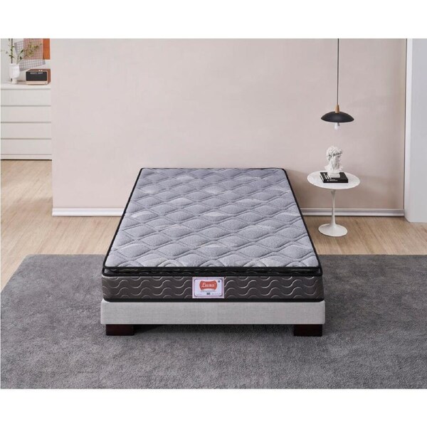 Luna Fire Retardant Queen Mattress Medium Firmness Grey