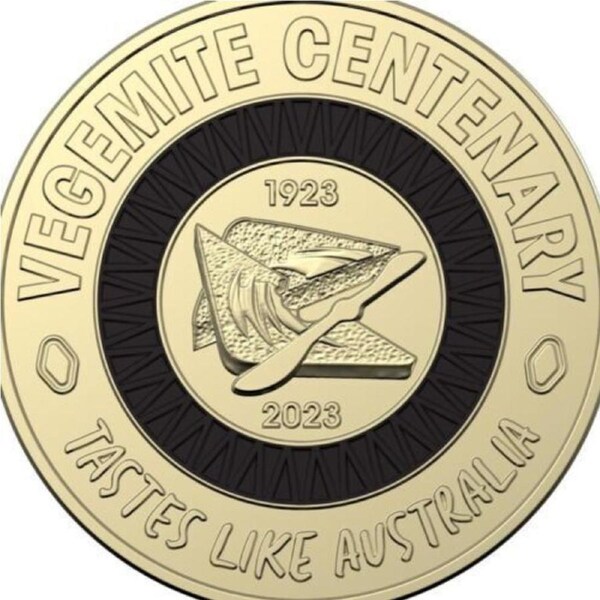 2023 $2 Taste Like Australia Vegemite Centenary UNC in 2x2 folder black coin
