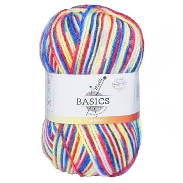 Malli Super Blend 4 Ply Acrylic Yarn 100g - Fruit Salad Mix
