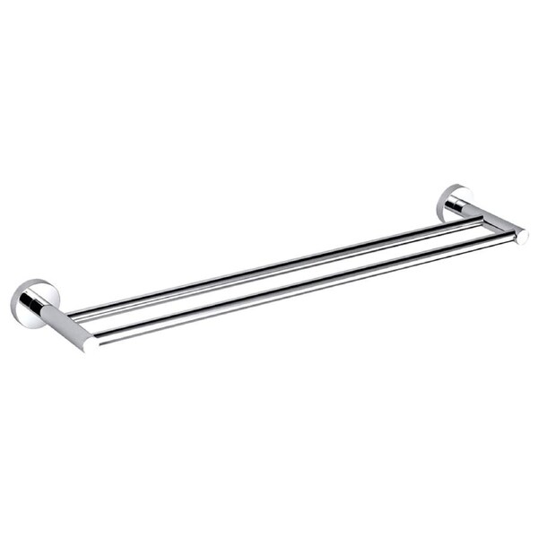 Otus Double Towel Rail 750mm Chrome