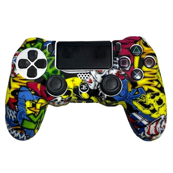 Silicone Cover For PS4 Controller Case Skin - Skulls