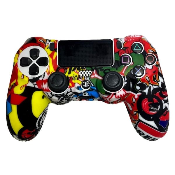 Silicone Cover For PS4 Controller Case Skin - Moto