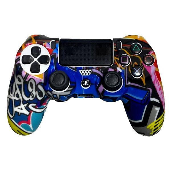 Silicone Cover For PS4 Controller Case Skin - Grafitti