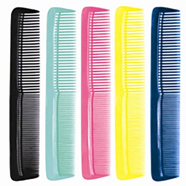 Livingstone Recyclable Polypropylene Hair Comb for Women Comes in Assorted Colours 20cm 12 Pack