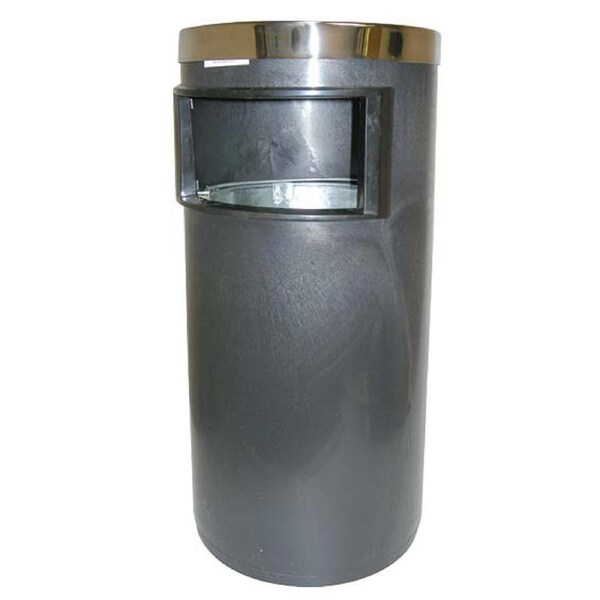 Rubbish Bin Stainless Steel Round 30Dcm 60Hcm