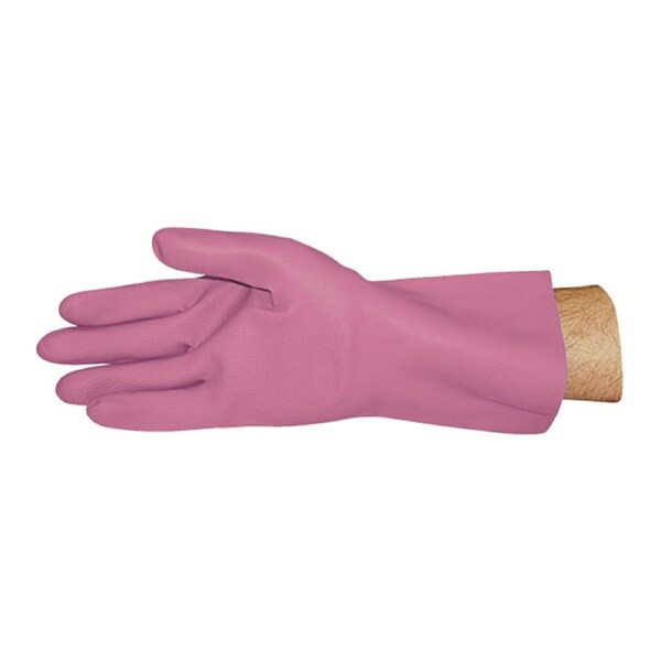 Skin Shield Silver Lined Natural Rubber Gloves Biodegradable Size 8.5 Pink 1 Pair
