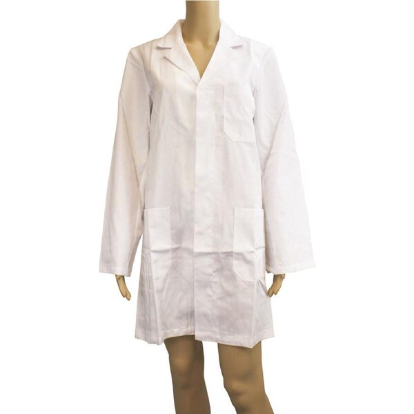 Livingstone Laboratory Coat with Press Stud Fastenings Extra Large (Male 132, Female 30) White