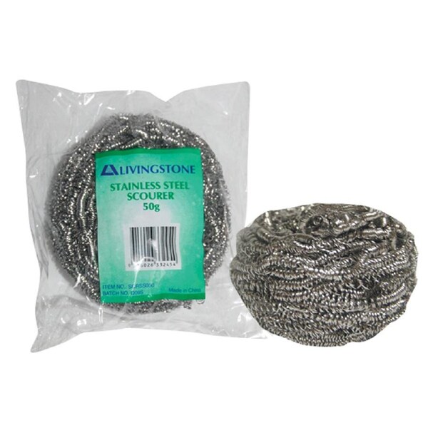 Livingstone Stainless Steel Scourers 50g