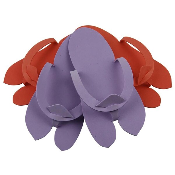 Sofeel Thong Shaped EVA Foam Slippers Mixed Colours 1 Pair