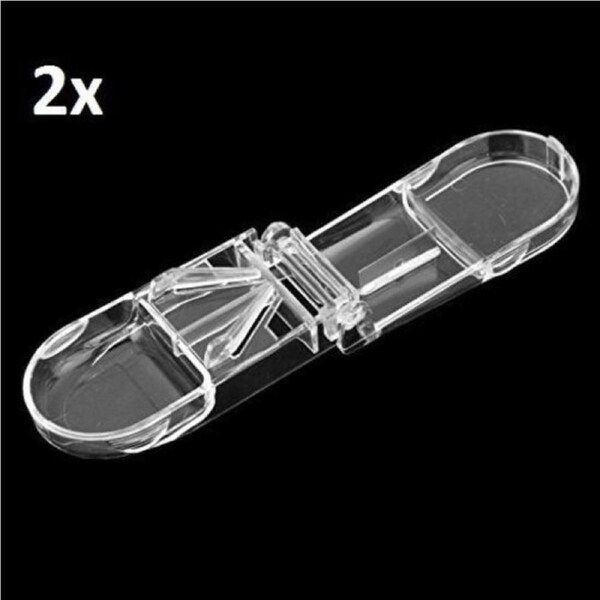 2PCs Vitamin Medicine Storage Box Pill Cutter Tablet Splitter Divider Portable