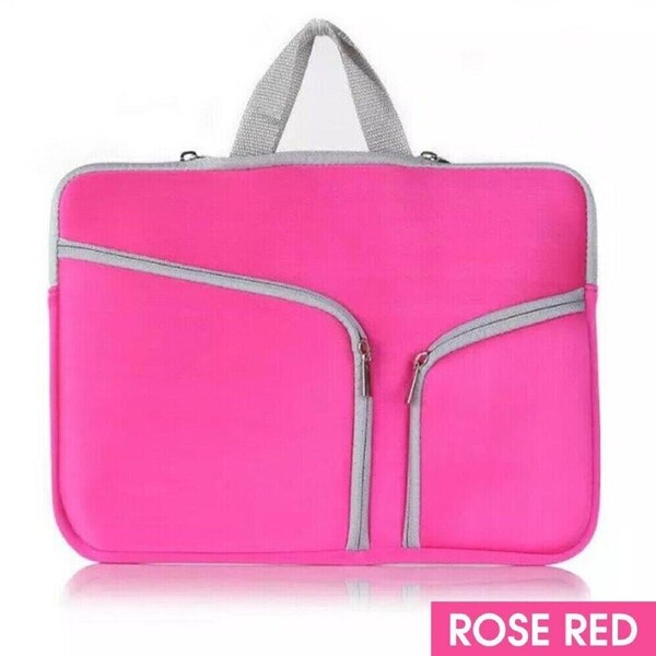 Laptop Sleeve Case Carry Bag for Macbook Pro/Air Dell Sony 15 inch -Pink