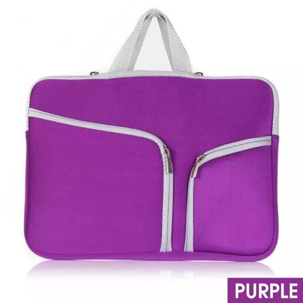 Laptop Sleeve Case Carry Bag for Macbook Pro/Air Dell Sony 15 inch -Purple
