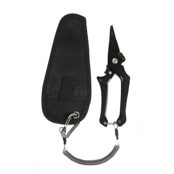 Fishteck 20cm Aluminium Pro Series Alloy Game Pliers w/ Lanyard Fishing Tool