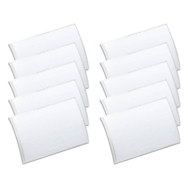 10PK Durable 9cm Plastic Office Name Badge/ID Secure Holder/Case w/ Magnet Clip