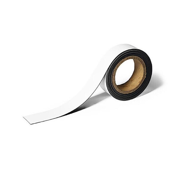 Durable 4cm Magnetic Flexible Labelling Tape Roll Lockers/Metal Shelves White