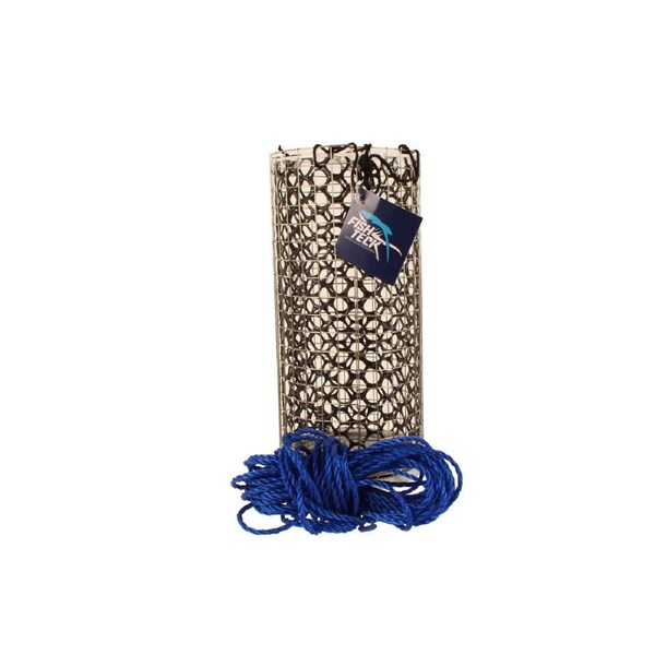 Fishteck 24cm Stainless Steel Berley Basket Large Fishing Basket Storage Silver